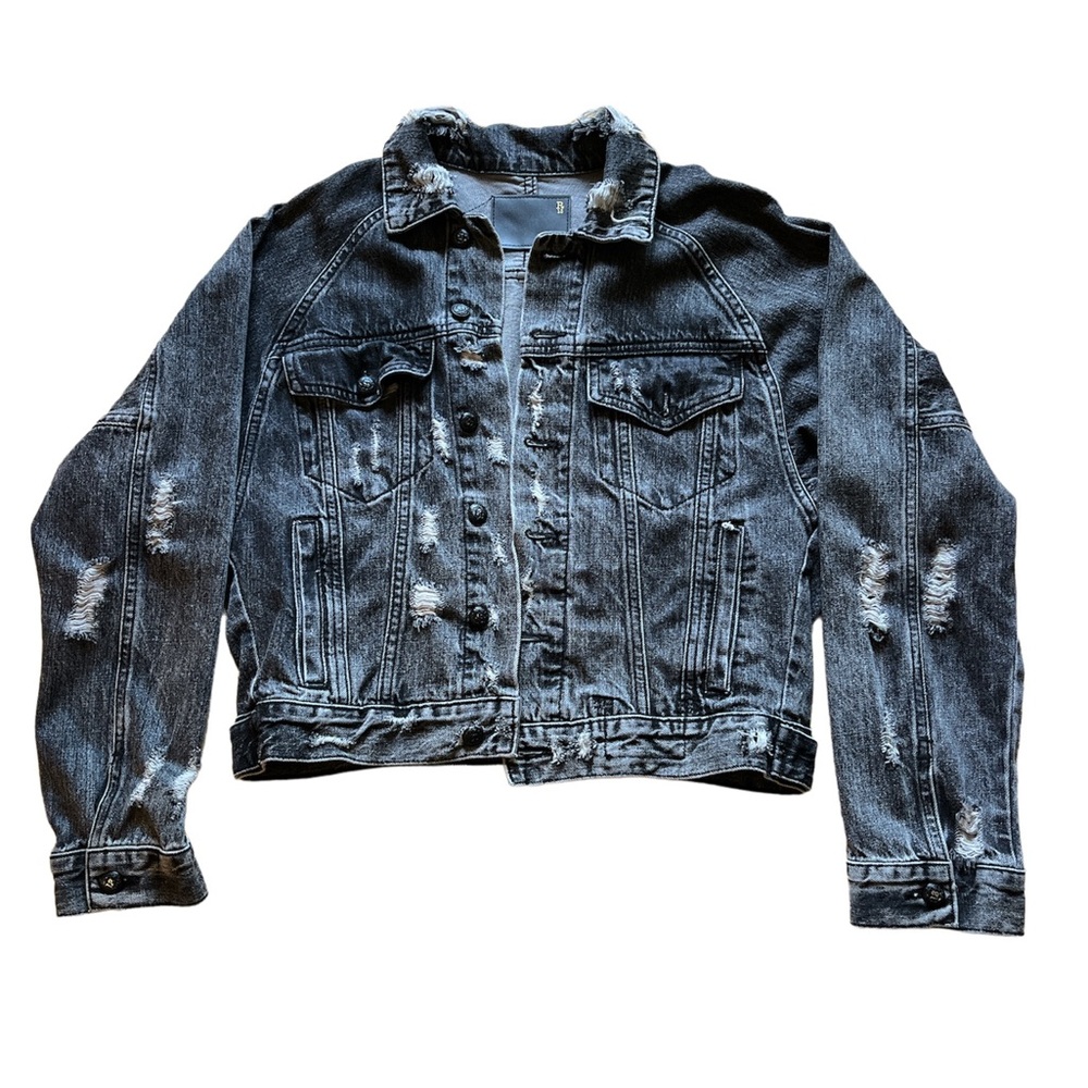 R13 Black/Grey Denim Jacket